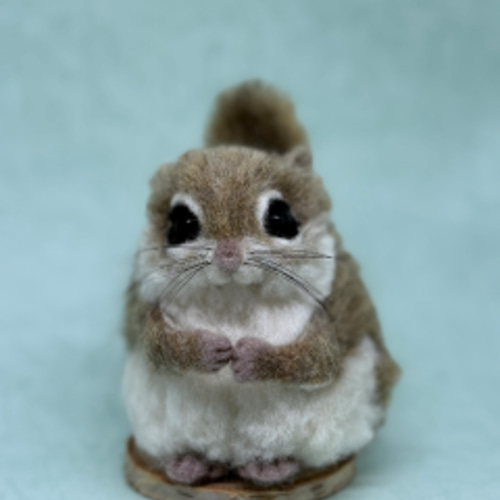 エゾモモンガ 羊毛フェルト 自立 羊毛フェルト いーちゃん 通販
