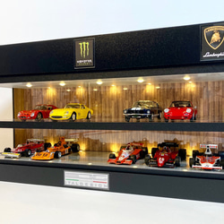 1/24〜1/64展示可・間接照明＆二重壁2・ディスプレーBOX・ネオ