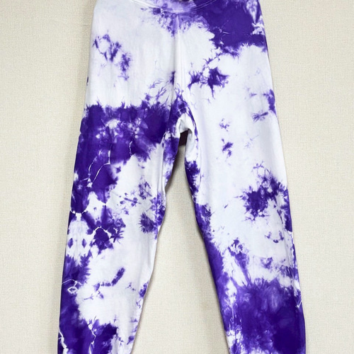タイダイ スウェットパンツ Mサイズ パープル ムラ染め HD24-23 ロング