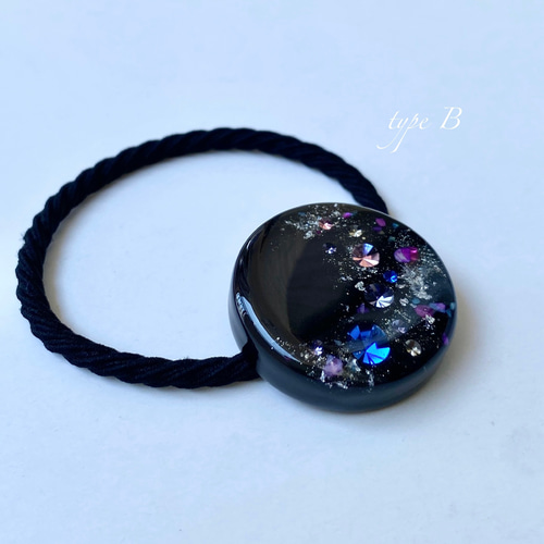 初夏ブルーハートレジンヘアゴム ポニーフック変更可能。 初夏ブルーハートレジンヘアゴム ポニーフック変更可能。 ヘア