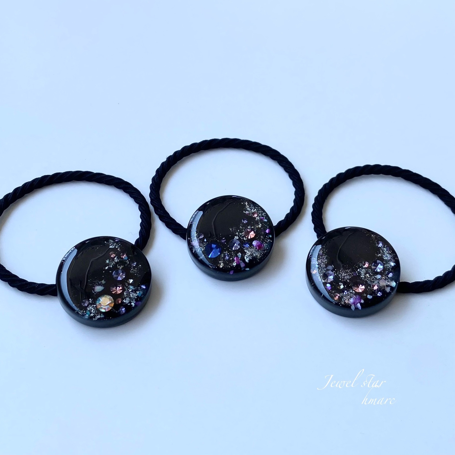 infinity ～ Jewel star ～／ 大人 レジン ヘアゴム （ポニーフック