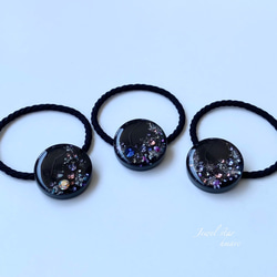 ヨウム　レジンヘアゴム　肖像画みたいな雰囲気 ヨウム レジンヘアゴム 肖像画みたいな雰囲気 ヨウム レジンヘアゴム