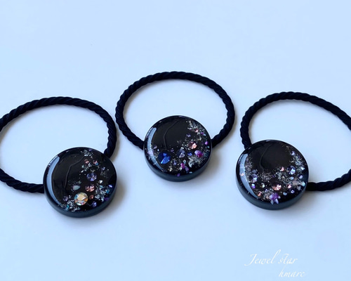 infinity ～ Jewel star ～／ 大人 レジン ヘアゴム （ポニーフック
