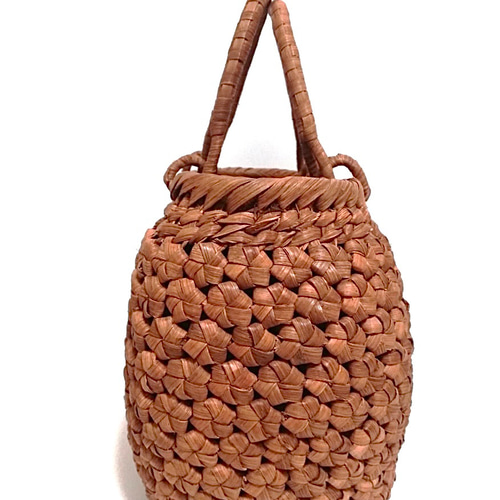 山葡萄バッグ楕円ニ段花結び 山葡萄バッグ楕円花結び かごバッグ 山葡萄バッグ魅力 通販