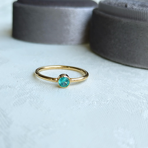 14Kgf 奇跡の輝き 天然トルマリン粉末混 人工パライバトルマリン