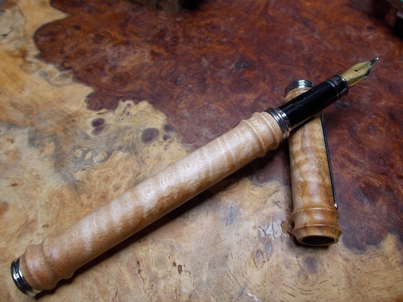 楓（かえで）縮杢 セット 工房楔カエデ ちぢみ本 シャープ