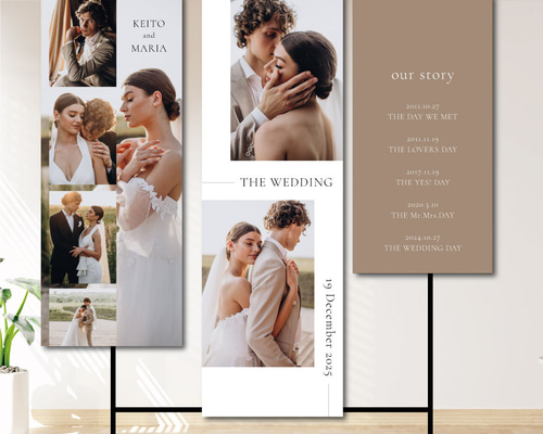 ミニタペストリー【TP05】2枚セット 結婚式 ウェルカムスペース