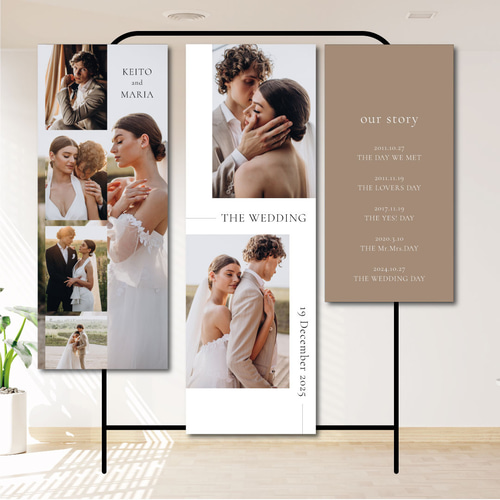 ミニタペストリー【TP05】2枚セット 結婚式 ウェルカムスペース