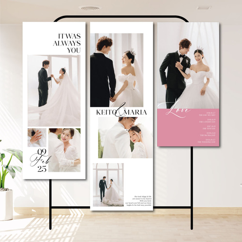 ミニタペストリー【TP07】2枚セット 結婚式 ウェルカムスペース