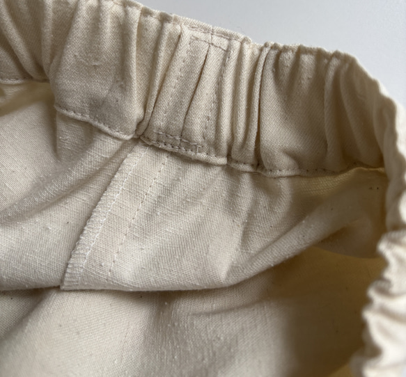 [新素材] 丈調整　コットンシルクアウトポケットワイドパンツ　S・ML・2L・3L(キナリ) 8枚目の画像