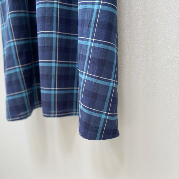 Creema限定夏の福袋 チェックの半袖ワンピース＋アンダードレスパンツ。単品購入より2,000円割引【受注製作】送料込 10枚目の画像