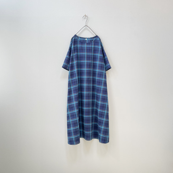 Creema限定夏の福袋 チェックの半袖ワンピース＋アンダードレスパンツ。単品購入より2,000円割引【受注製作】送料込 6枚目の画像