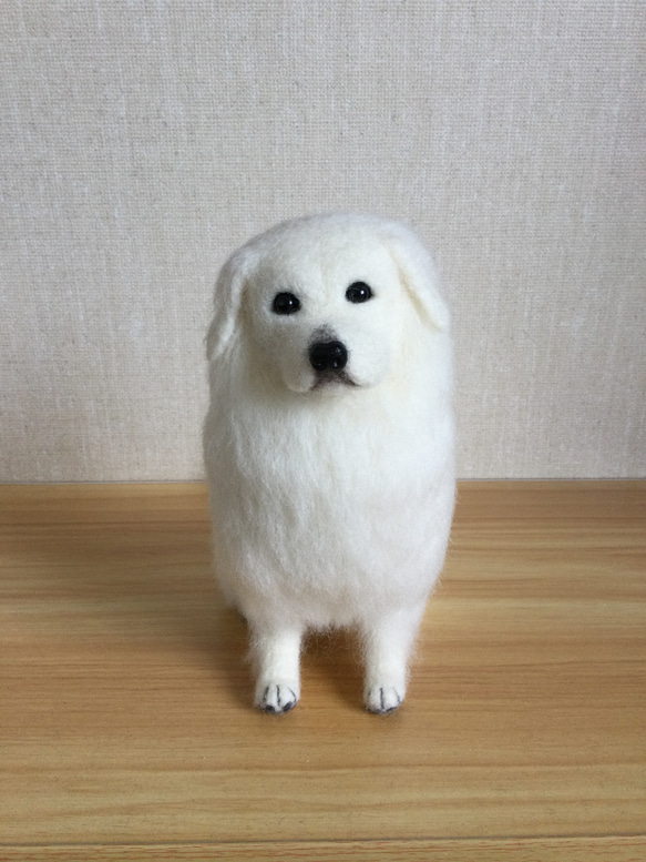 羊毛フェルト 犬 グレートピレニーズ 羊毛フェルト masapan 通販