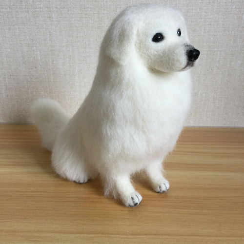 羊毛フェルト 犬 グレートピレニーズ 羊毛フェルト masapan 通販