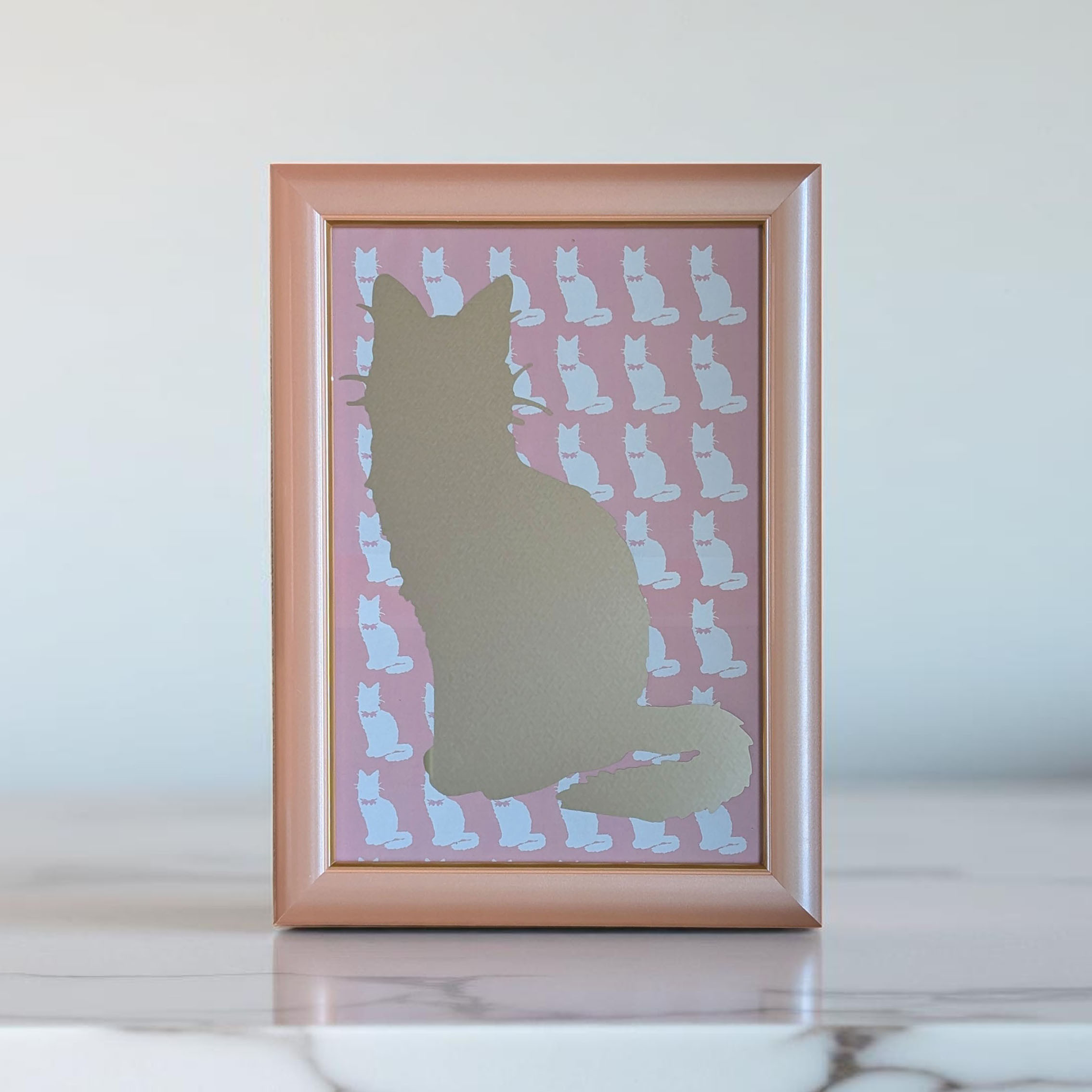 インテリア【シルエットミラー】猫｜ペット｜猫の日2026