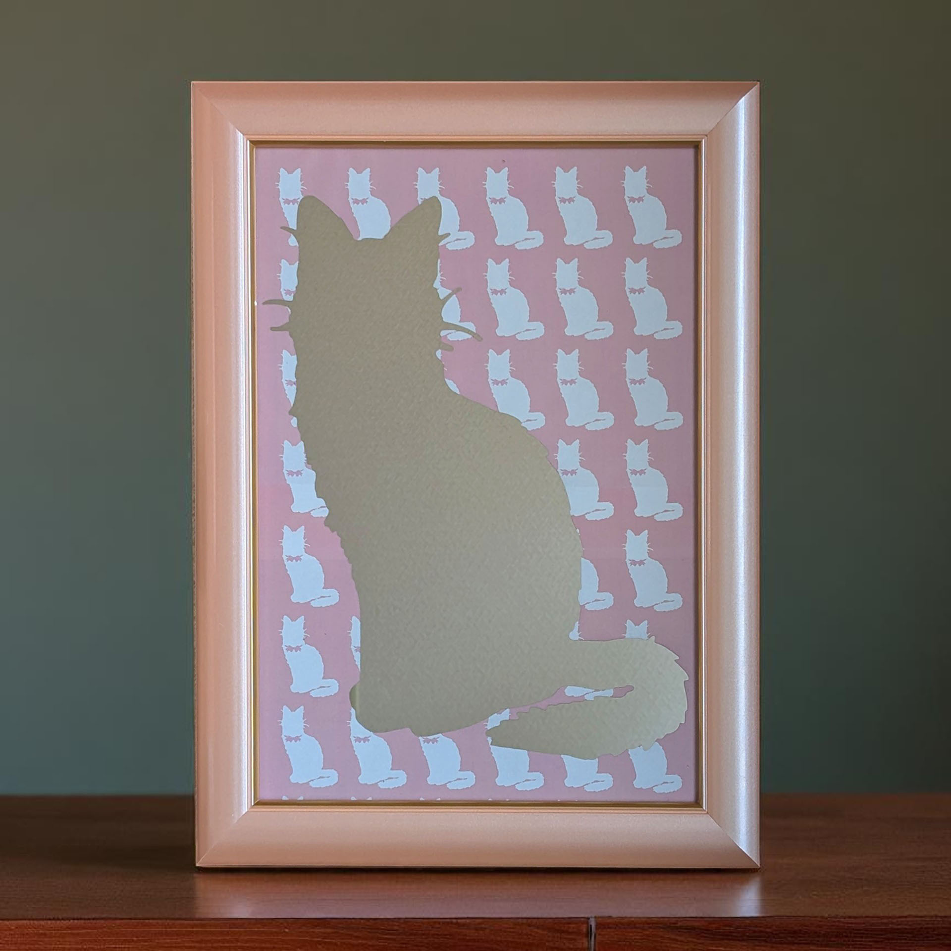 インテリア【シルエットミラー】猫｜ペット｜猫の日2026