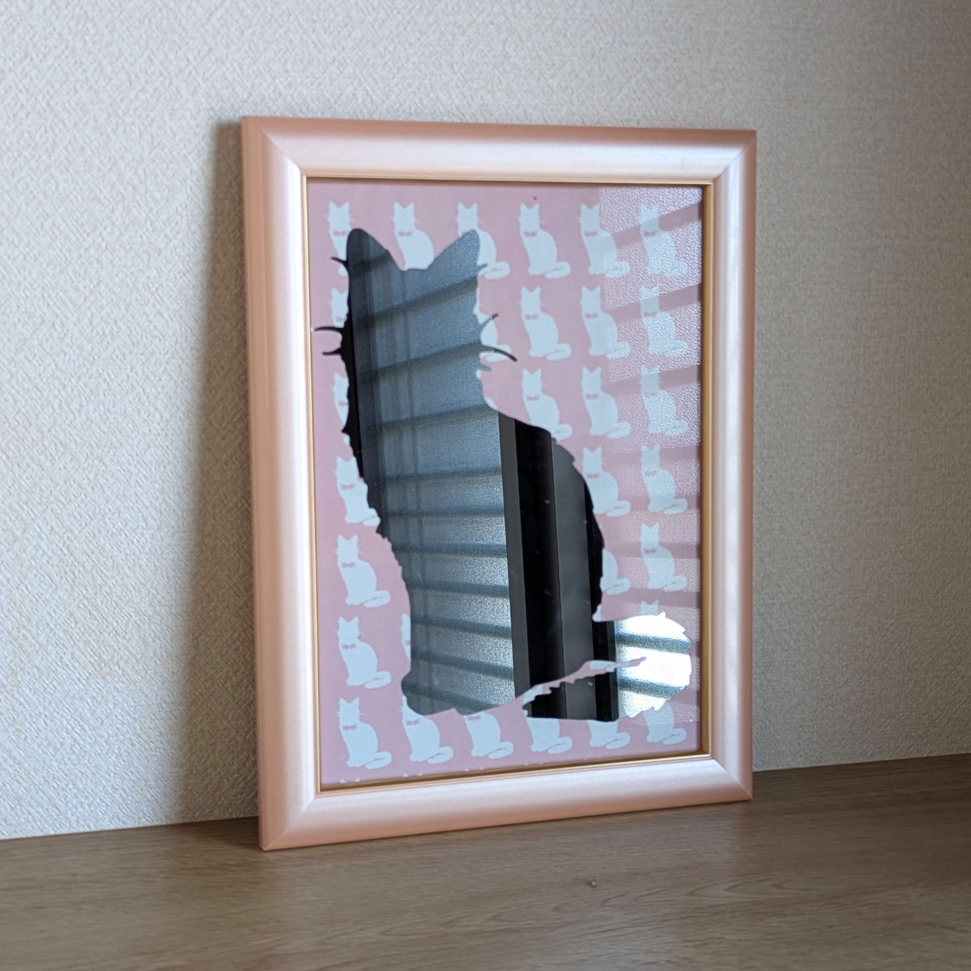 インテリア【シルエットミラー】猫｜ペット｜猫の日2026