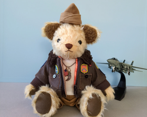 希少品 Schott ショット レザー ティディベア 本革 ぬいぐるみ クマ