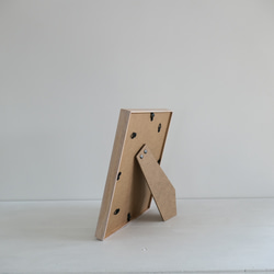 スプーンの絵・ターコイズ・水色の銅版画「sa i se i  t 」壁掛け・卓上木製額入・淡色アクセサリー/送料無料 7枚目の画像