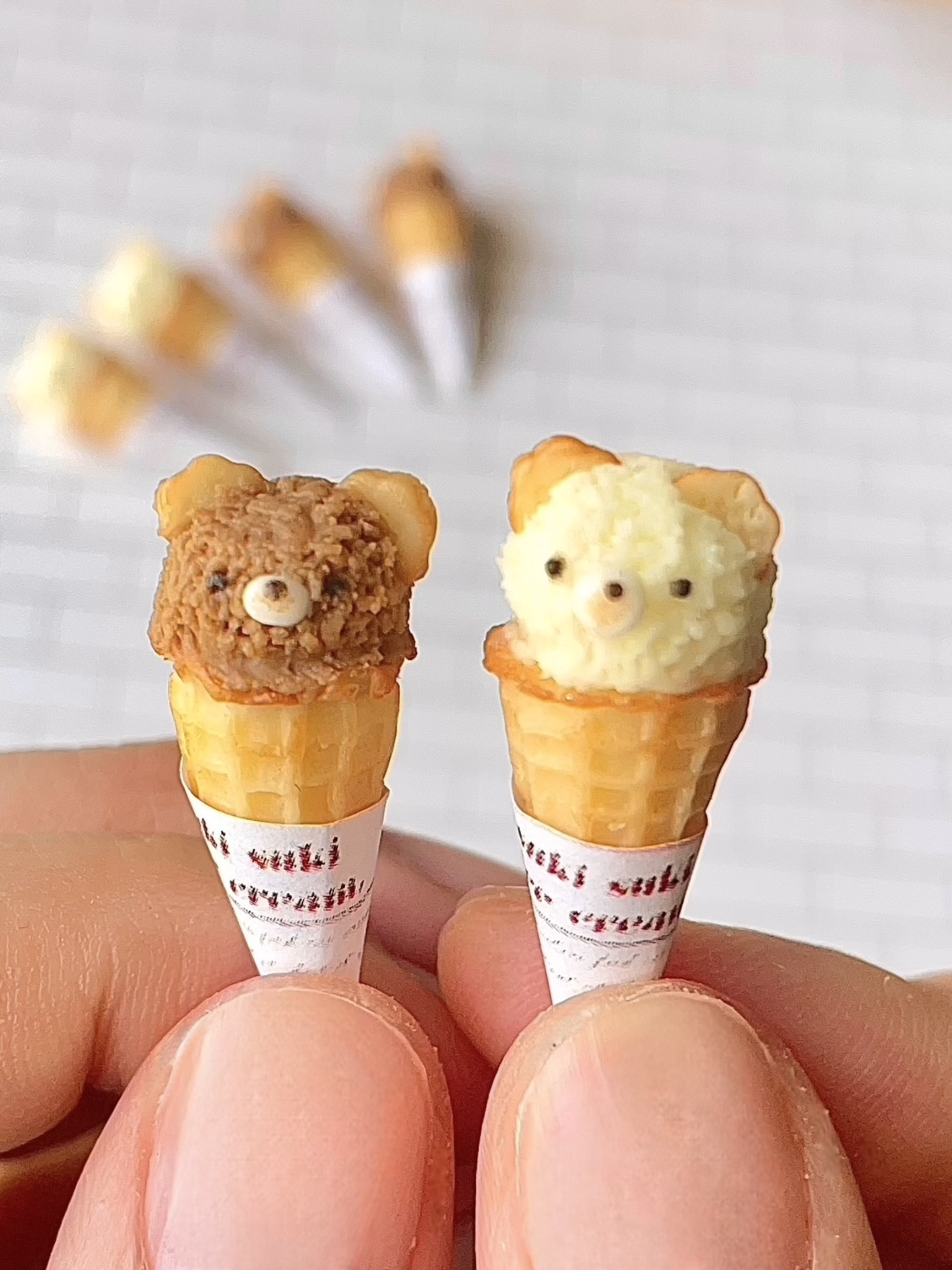 A16122 アイスクリーム　ドッグプリントヒッコリーデニム 美品 M 極美品