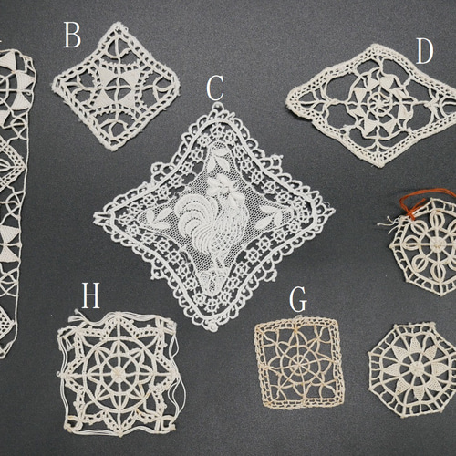 フランスアンティークミニモチーフレースセットC レース cherir 通販