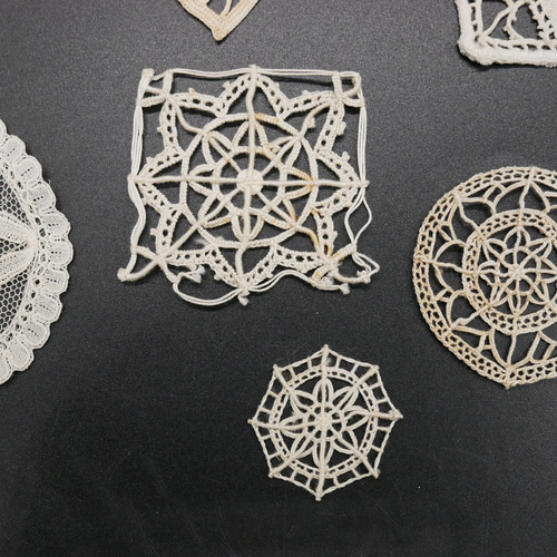 フランスアンティークミニモチーフレースセットB レース cherir 通販