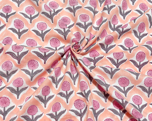 Sale フレンチピンクS ブロックプリントリキルト　オーガニックコットン 楽天市場】【SALE 20%OFF】Craft India ブロックプリント フリー