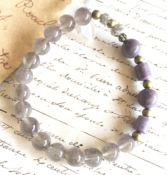 魂の課題・今生の使命に目覚める✴︎物事の真理・本質✴︎アイデンティティの再確認✴︎スギライト・パープルリビアングラス 1枚目の画像