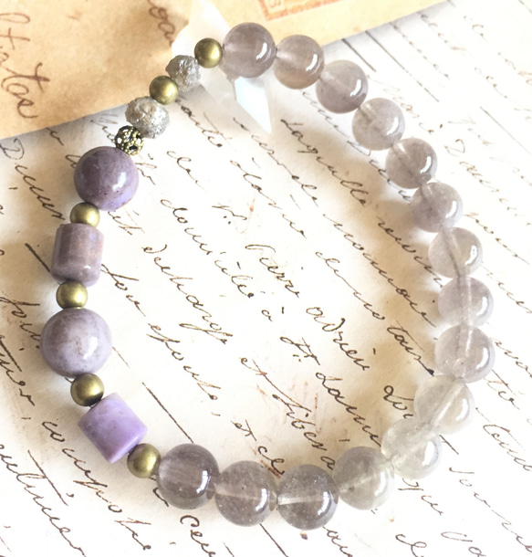 魂の課題・今生の使命に目覚める✴︎物事の真理・本質✴︎アイデンティティの再確認✴︎スギライト・パープルリビアングラス 3枚目の画像