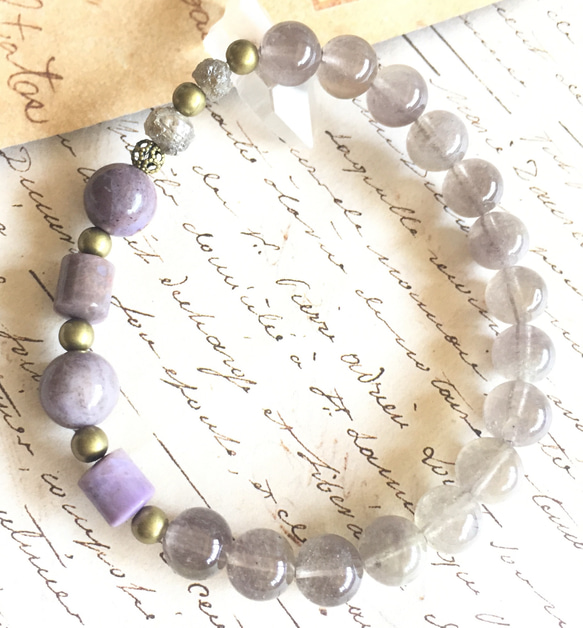 魂の課題・今生の使命に目覚める✴︎物事の真理・本質✴︎アイデンティティの再確認✴︎スギライト・パープルリビアングラス 5枚目の画像