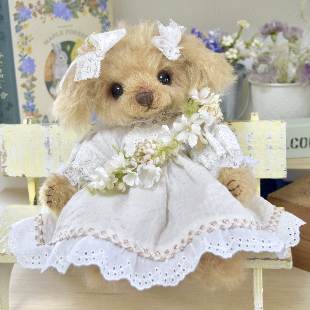 テディベア作家様 ちびベアちゃん ベージュ - メルカリ