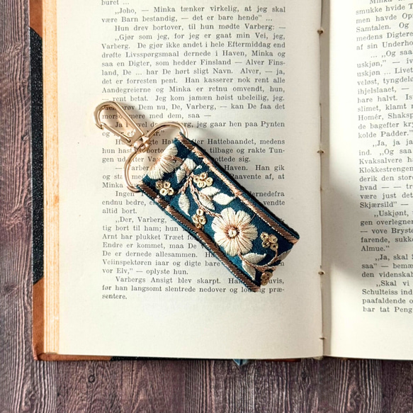 印度刺繡絲帶鑰匙圈拉鍊掛飾包包掛件迷你智慧型手機掛件 第15張的照片