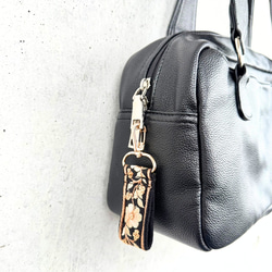 印度刺繡絲帶鑰匙圈拉鍊掛飾包包掛件迷你智慧型手機掛件 第4張的照片