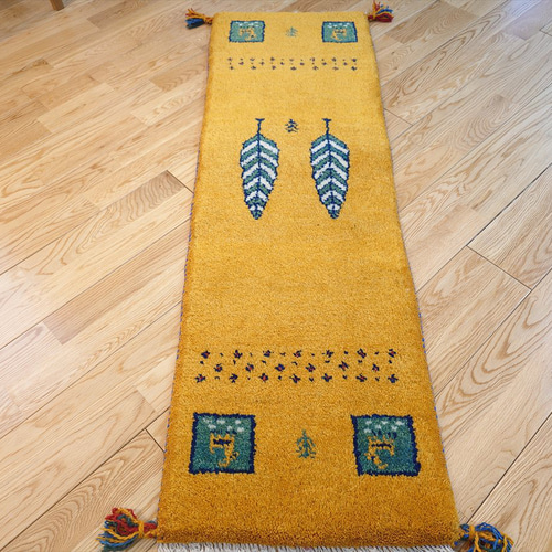 【夏の大キャンペーン】ペルシャギャッベ ミニランナー　143×50 アイボリー 夏の大キャンペーン】ペルシャギャッベ ミニランナー 143×50 アイボリー