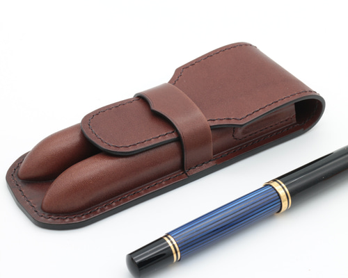 2本挿し万年筆ケース 絞りタイプ ペリカンM800用（送料無料） ペン