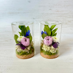 ✽やさしく寄り添う✽モダンなお供え花【funeral glass flower 〜sweet lilac～ 】 6枚目の画像