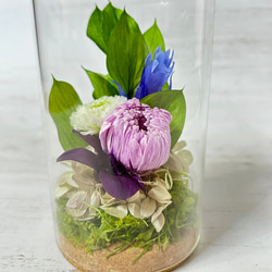 ✽やさしく寄り添う✽モダンなお供え花2個セット【funeral glass flower 〜sweet lilac～ 】 6枚目の画像