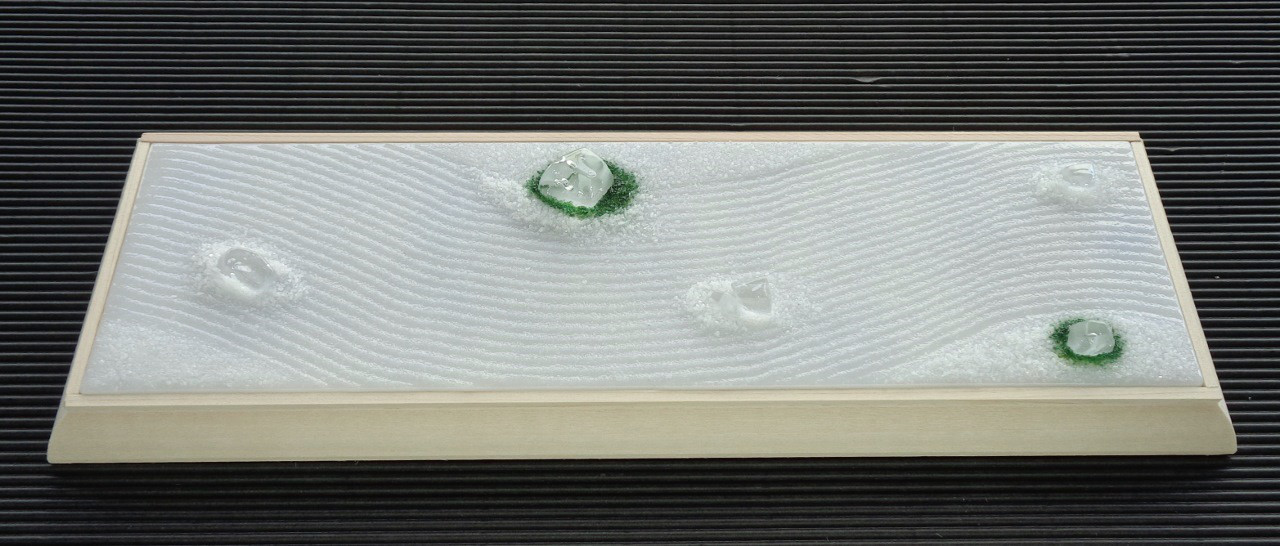 ガラスの石庭　京都石庭めぐり　フュージング　№２-１