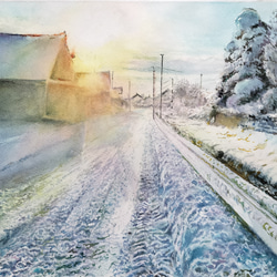 絵画 水彩画 風景画 画題「色付く西郷瀞」 絵画 yamakasumi56 通販