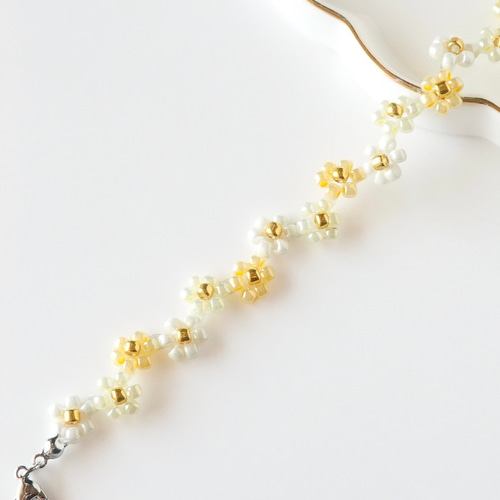 黄色のビーズブレスレット ブレスレット kuma beads 通販 19485428