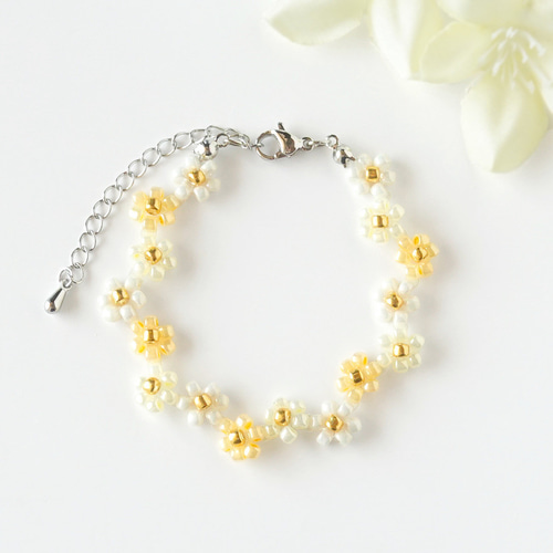 黄色のビーズブレスレット ブレスレット kuma beads 通販 19485428