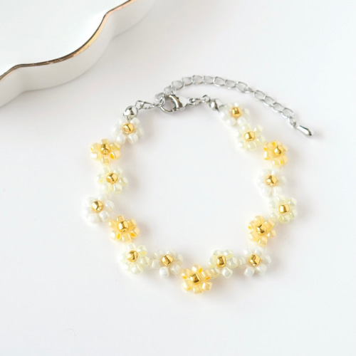 黄色ビーズブレスレット 黄色のビーズブレスレット ブレスレット kuma beads 通販 19485428