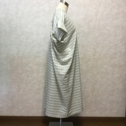 ★【最終半額セール】軽くて夏に涼しく楽々！横のドレープが大人で可愛いワンピース【大人カジュアル】スクエアワンピース 4枚目の画像