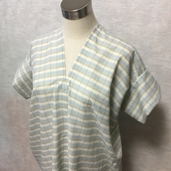 ★【最終半額セール】軽くて夏に涼しく楽々！横のドレープが大人で可愛いワンピース【大人カジュアル】スクエアワンピース 6枚目の画像