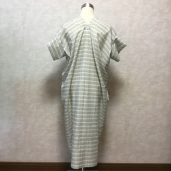 ★【最終半額セール】軽くて夏に涼しく楽々！横のドレープが大人で可愛いワンピース【大人カジュアル】スクエアワンピース 5枚目の画像