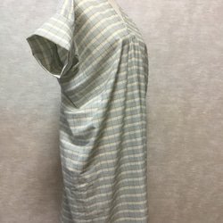 ★【最終半額セール】軽くて夏に涼しく楽々！横のドレープが大人で可愛いワンピース【大人カジュアル】スクエアワンピース 7枚目の画像