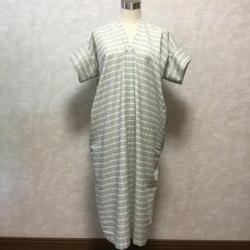 ★【最終半額セール】軽くて夏に涼しく楽々！横のドレープが大人で可愛いワンピース【大人カジュアル】スクエアワンピース 3枚目の画像