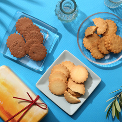 新作☆夏のクッキー缶☆『サンセット・サブレ』☆3種のサブレ入り 2枚目の画像