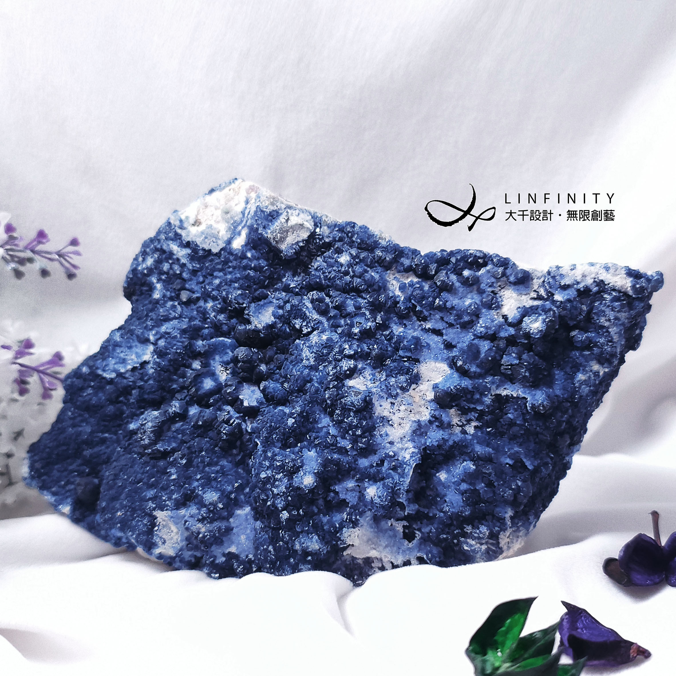 ✦❀ 中国の旧正月をお祝い | 宝石 50% オフ ❀✦ 希少なモンゴル産ブルーフローライト原石 - 縁起の良い風水装飾品/ギフ