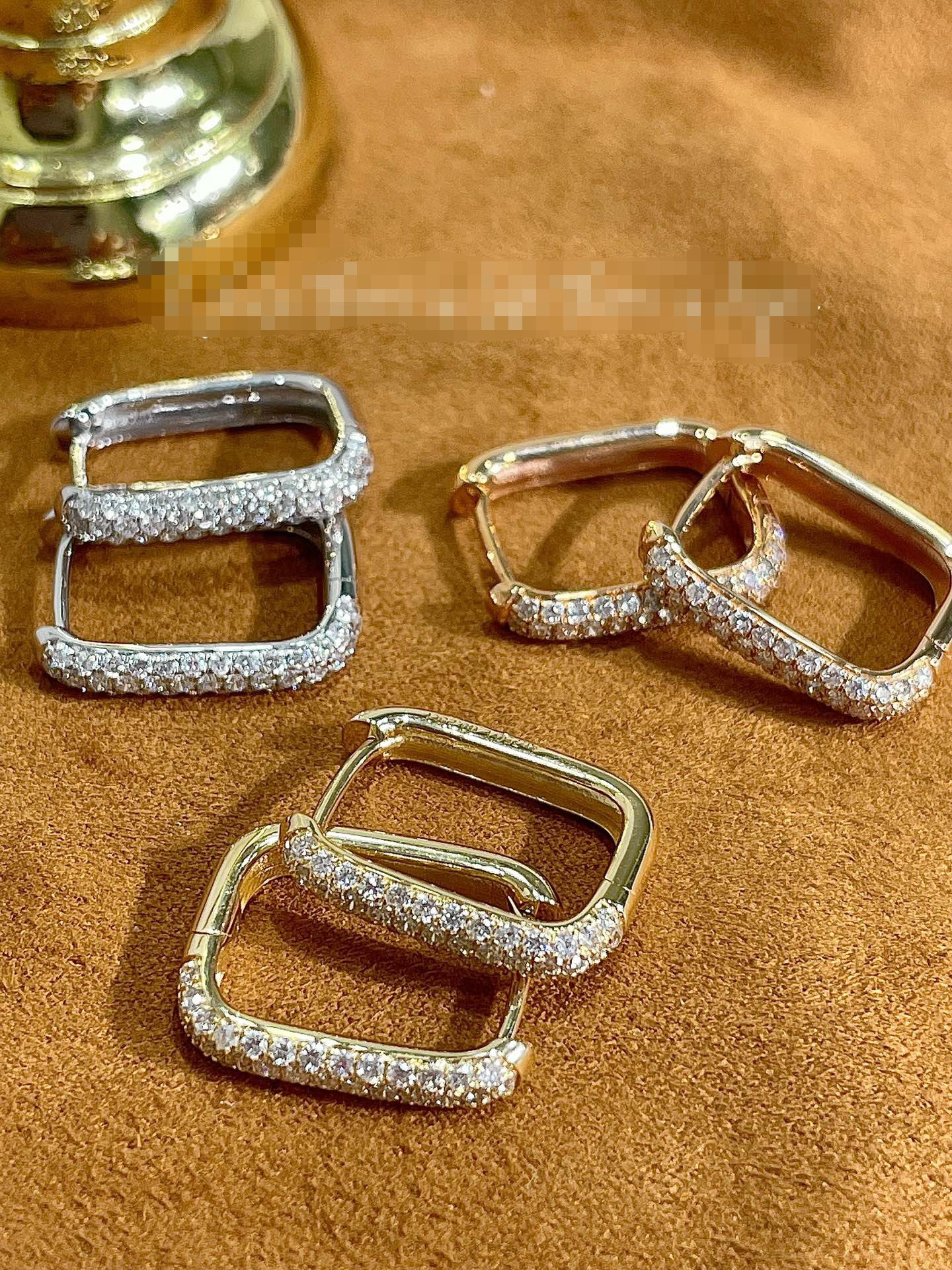 天然ダイヤモンドピアスk18